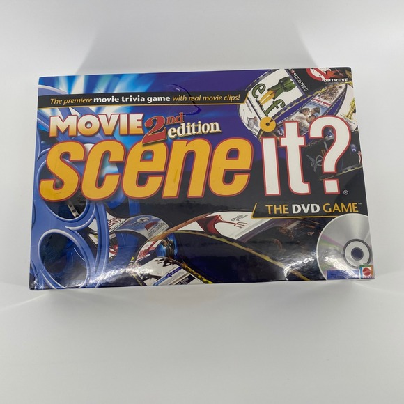 Mattel Other - Mattel Scene It Movie 2nd Edition The DVD Game Trivia Board Game New Sealed